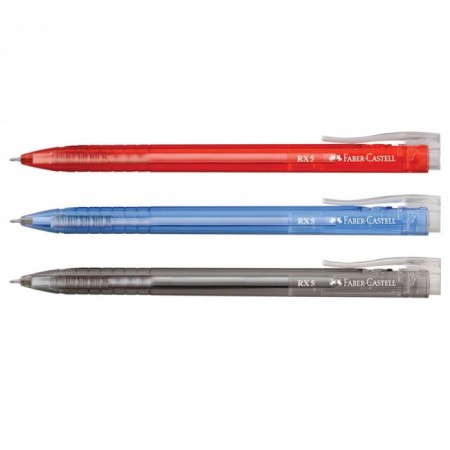 RX5 Ball Pen, Needle Point 0.5mm Tip, Red